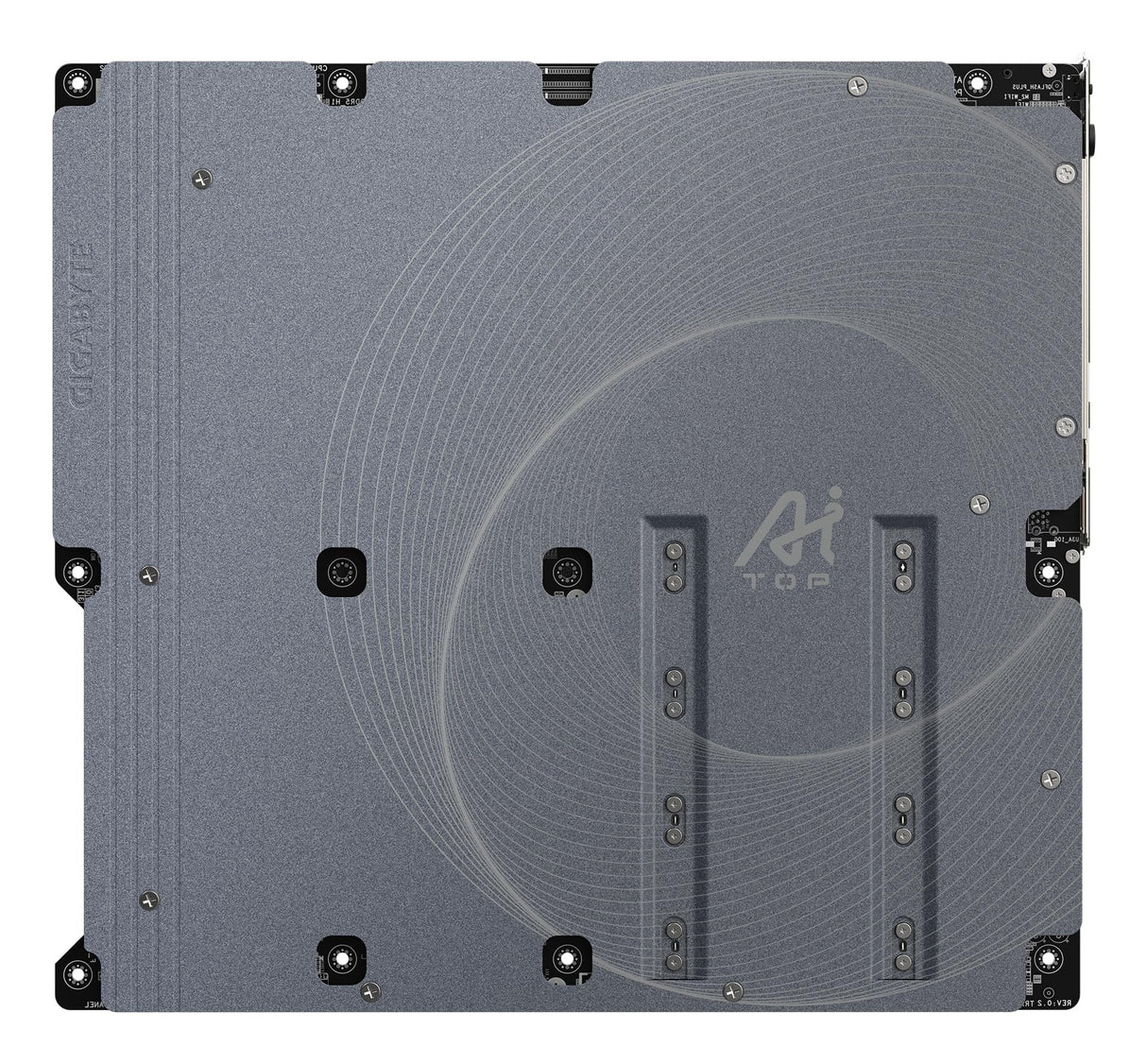 GIGABYTE TRX50 AI TOP-2B Placa Base – Procesadores AMD Ryzen Threadripper Pro 7000, VRM Digital de 16+8+4 Fases, hasta 5200 MHz DDR5, 4 x M.2 PCIe 5.0, Wi-Fi 7, LAN 10 GbE, USB 4