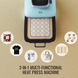 VEVOR Kit de Máquina de Prensa de Calor Automática, Prensa de Vaso, Máquina de Prensa de Camisetas Inteligente de 381 x 381 mm con Liberación Automática, Máquina de Prensa de Vaso, 0-250 ℃ 1330 W