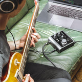 Interfaz de audio Audient iD4 MKII, Preamplificador de micrófono de consola clase A (USB-C de alta velocidad, mezcla de monitor y función de panorámica, compatible con Mac/PC/iOS), Negro