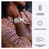 Garmin Vivomove Trend, Elegante Smartwatch Híbrido de 40 mm con Sofisticado Aspecto Analógico, Bisel de Acero Inoxidable y Funciones Inteligentes, Rose Gold Beige