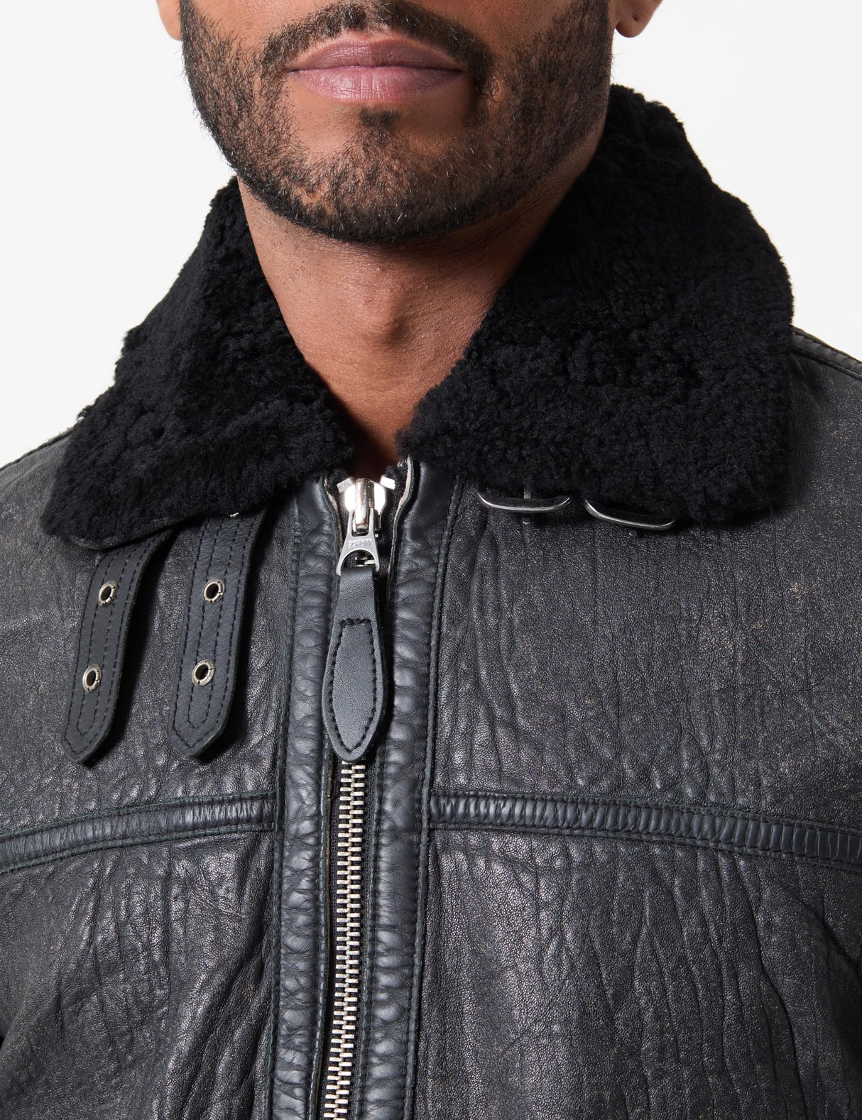 Schott NYC Lcbombardero Chaqueta de Cuero, Negro, XL para Hombre