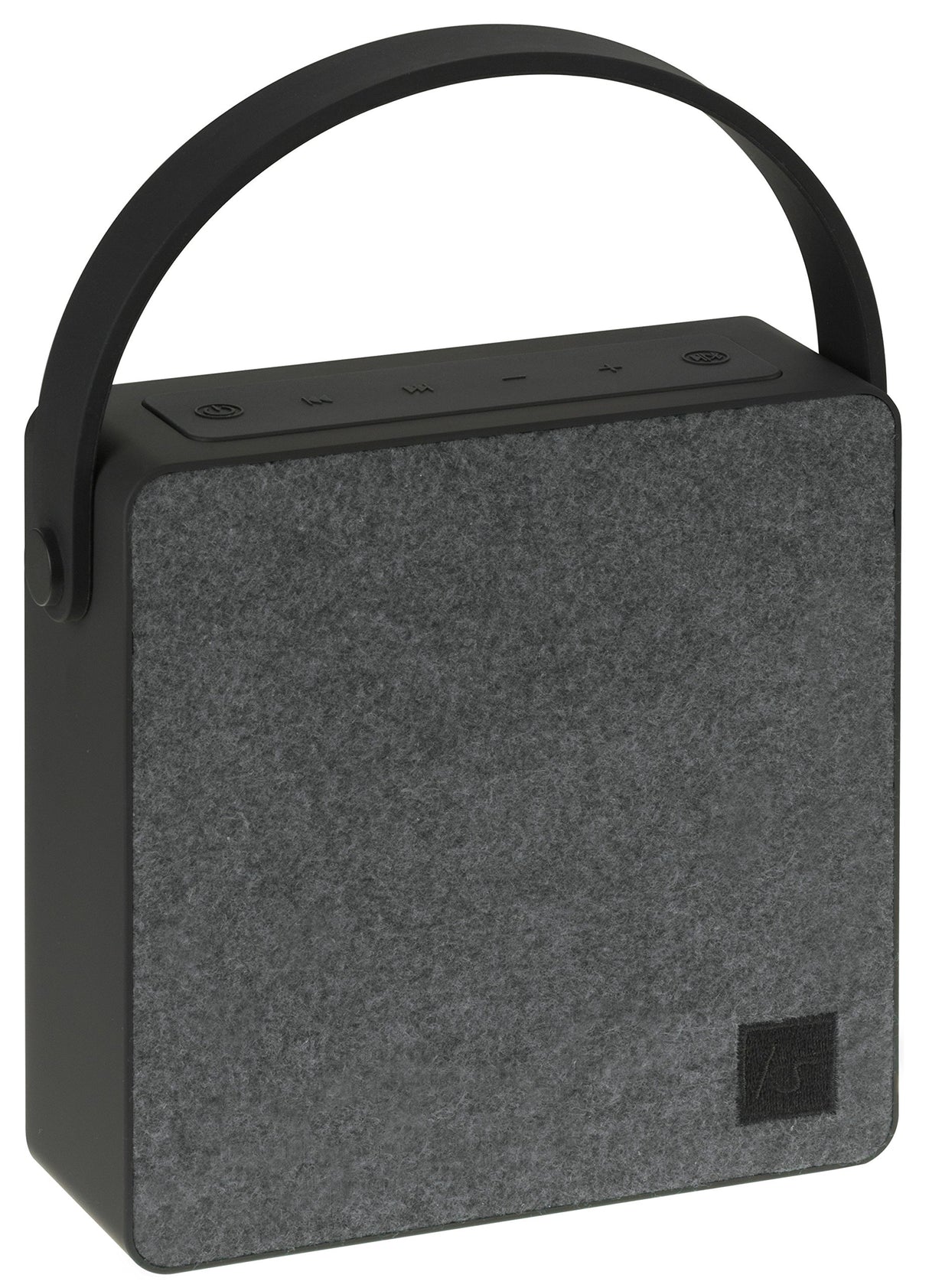 KitSound Flair - Altavoz portátil inalámbrico con Bluetooth y Cable Auxiliar de 3,5 mm Gris