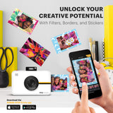 KODAK Step Touch - Cámara Digital de 13 MP e Impresora instantánea con Pantalla de 3.5" (vídeo de Alta definición), Color Blanco