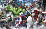 Komar WTD - Papel pintado fotográfico (400 x 250 cm), diseño de Los Vengadores de Marvel