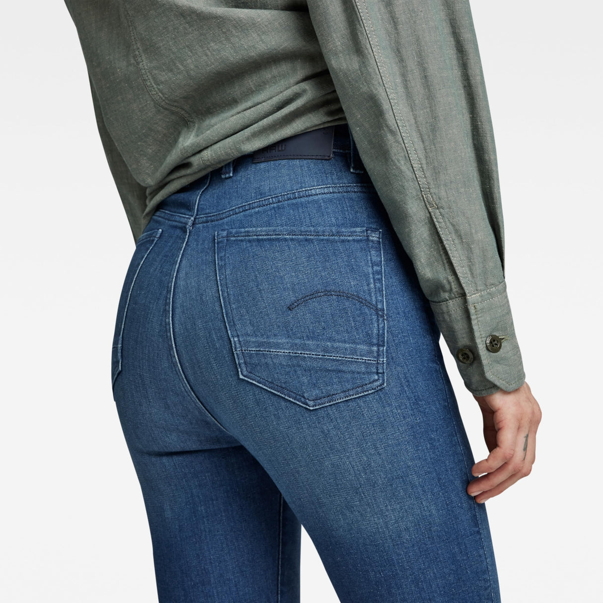 G-Star Para Mujer Jeans Kafey Ultra High Skinny, Azul (faded neptune blue D15578-6550-C571), 26W / 30L
