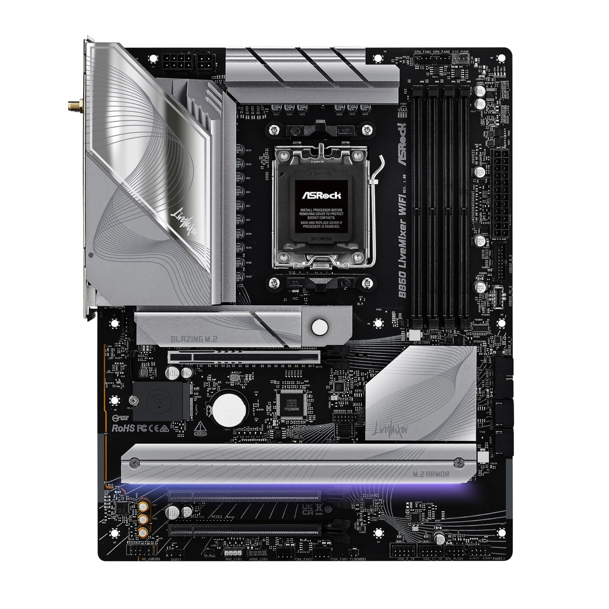 ASRock AMD B850 LiveMixer WiFi AM5 DDR5 PCIe 5.0 ATX Placa Base