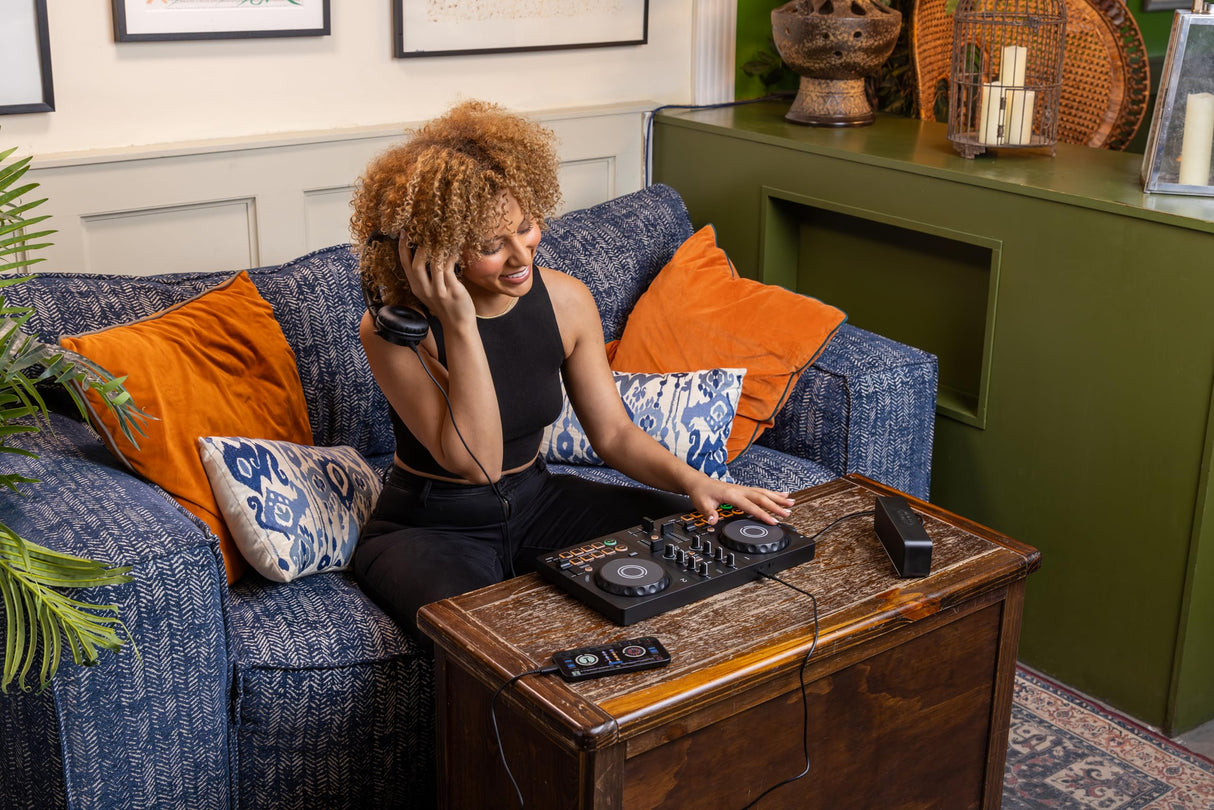 AlphaTheta Pioneer DJ DDJ-FLX2. Controlador portatil, de 2 Canales, alimentación por USB y con Diseño Profesional – Compatible con Servicios de Streaming Musical – Ideal para Nuevos DJs
