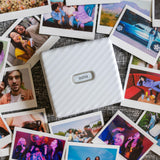 instax Link Wide Impresora para teléfonos, Color Blanco Ceniza.