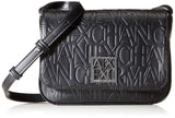 Armani Exchange Liz-Small Shoulder Strap, Crossbody Medium para Mujer, Negro (Nero-Black), 14x8x20 Centimeters (B x H x T)