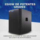 ALTO TS18S Subwoofer 2500W 18 Pulgadas Altavoz Autoamplificado, 6 Modos DSP, Fácil Configuración, 137dB, Bobina de Voz 3 Pulgadas, Graves de Superior Calidad