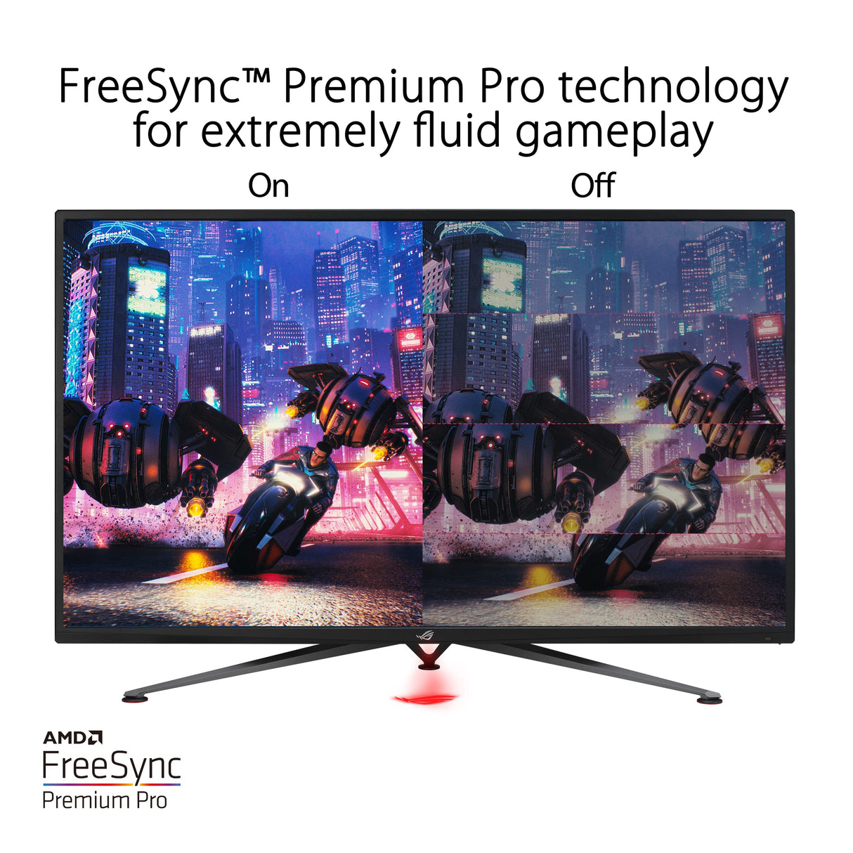 ASUS ROG Strix XG438QR - Monitor Gaming 43", Plano, 4K (3840x2160, VA,16:9, HDMIx3, Display Port, USB 3.0 x2, 120 Hz, 4ms, FreeSync Premium Pro, DisplayHDR 600, Shadow Boost, Altavoces 10W x2), Negro