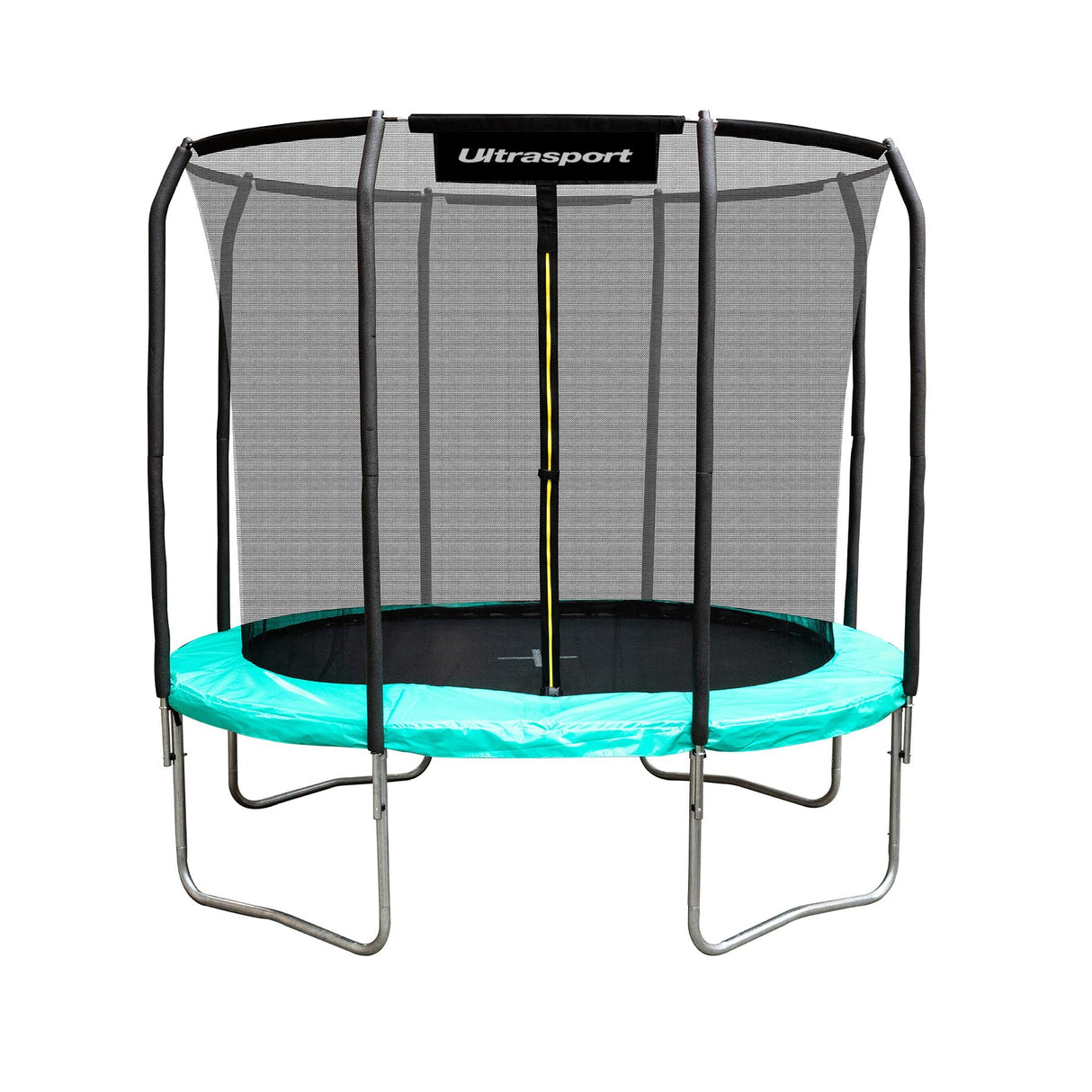 Ultrasport Cama elástica Ovalada, Unisex-Adult, Menta/Negro, Medium