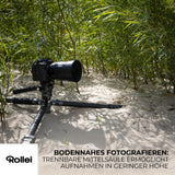 Rollei Easy Traveler Video - Trípode de Carbono (Capacidad de Carga de 4,5 kg, Altura de 164 cm, Ultraligero, Compacto, función de Bloqueo)