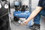 Güde 50138 Airpower 275/8/50 - Compresor silencioso (2 unidades de doble pistón con motor separado, caldera de 50 litros, 230 V, sin aceite)