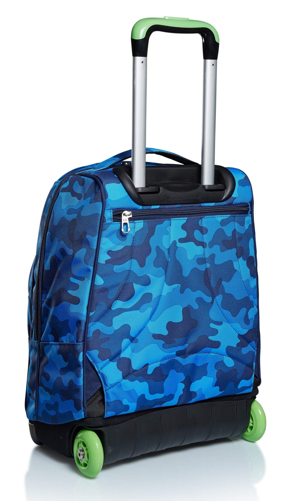 Seven Mochila con Ruedas CREW, Azul - Mochila 2 en 1, Mochila Escolar con Carro, Crossover System - Bolso Escolar Niños y Adolescentes - Bolsillo Interior con Organizador - Maxi Capacidad
