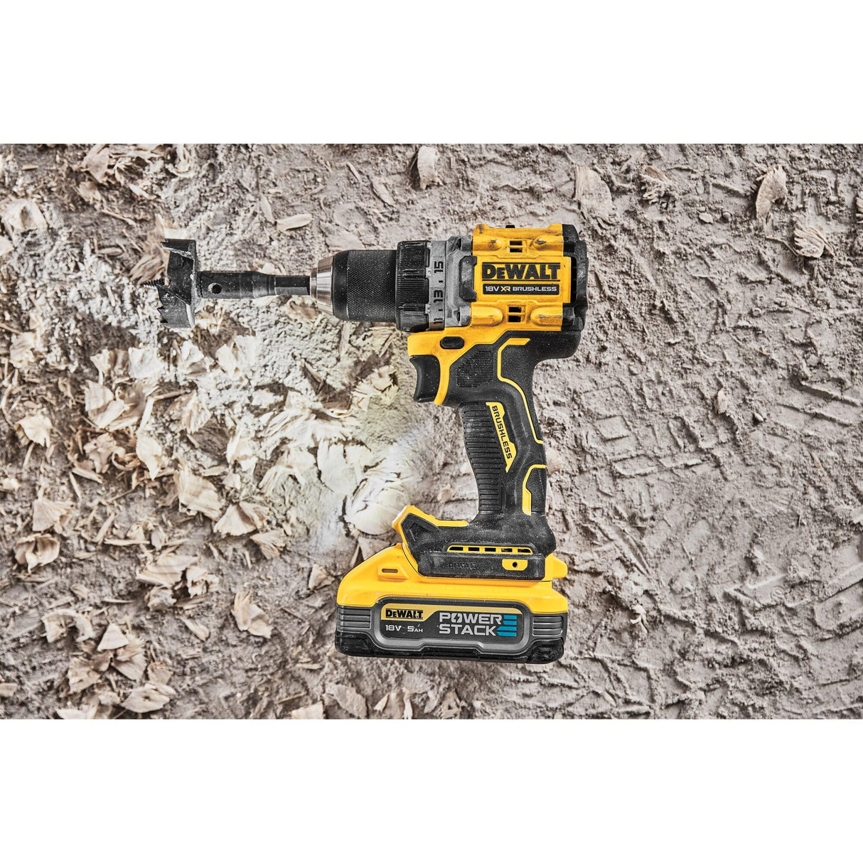 Taladro atornillador 18 V 90 Nm (2 x 5,0 Ah Powerstack) en estuche TSTAK - DEWALT DCD800H2T-QW