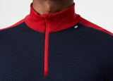 Helly Hansen Lifa Merino Midweight 1/2 Zip, Camisa Hombre, Azul (Blue), M
