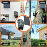 Technaxx TX-290, cámara de Seguridad de cúpula PT 4G para Exteriores con Panel Solar de 5W - PTZ de 360°, vídeo FullHD de 4 MP, visión Nocturna, detección de Movimiento PIR, IP65, Audio bidireccional
