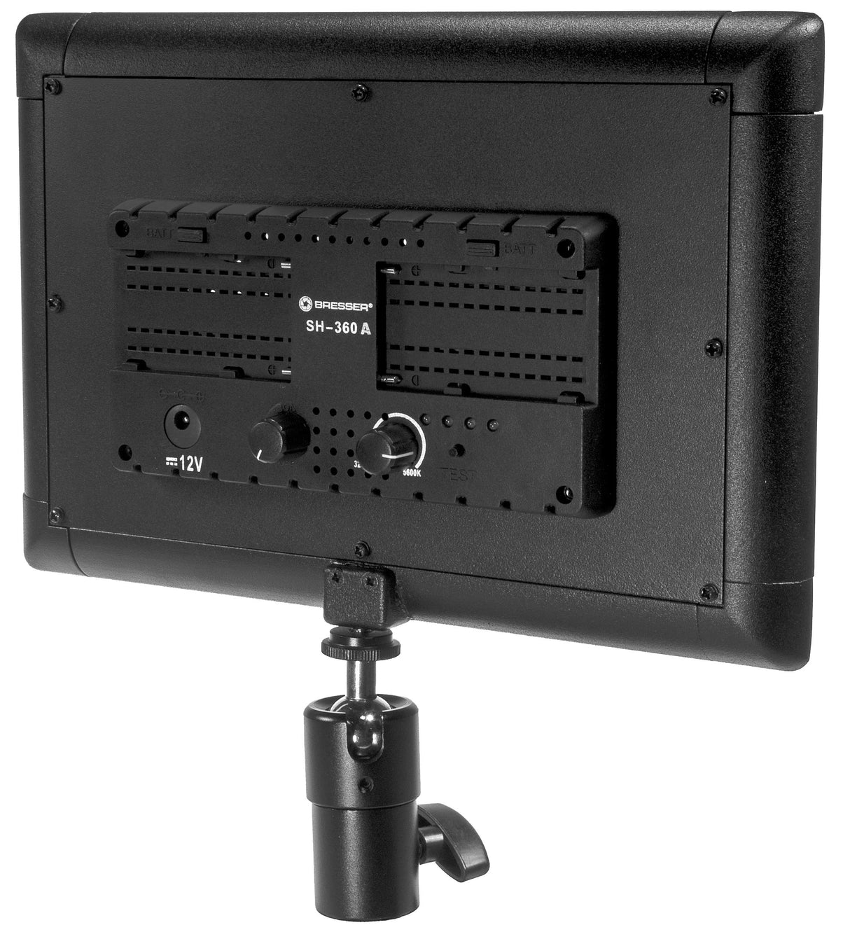 Bresser SH-360A - Juego de 3 lámparas LED ultrafinas y Ligeras Bicolor con Filtro difusor, Cabezal esférico y Bolsa de Transporte