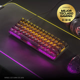 SteelSeries Apex 9 Mini - Teclado Mecánico de Gaming - Interruptores ópticos - Accionamiento de 2 puntos - Forma compacto Esports Mini 60 % - Interruptores intercambiables - Teclado nórdico (QWERTY)