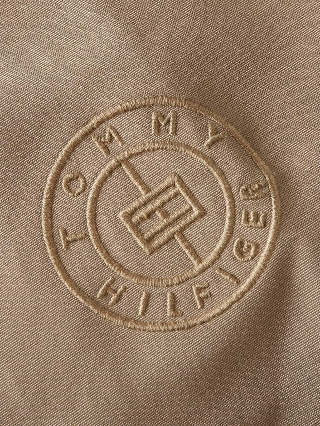 Tommy Hilfiger Parka Mujer Impermeable, Beige (Beige), 42