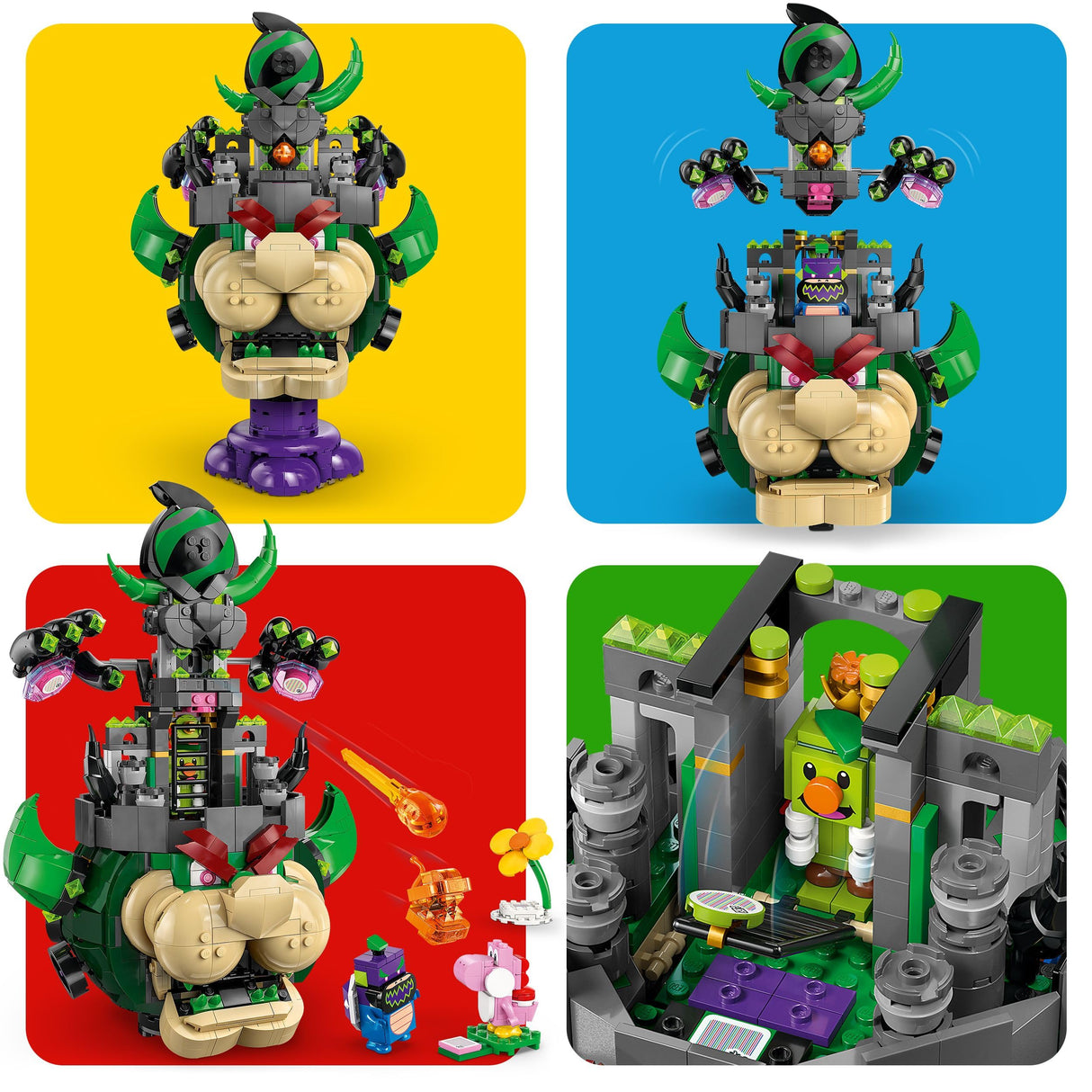 LEGO Super Mario Príncipe Florian y Bowser Castillo - Juego Interactivo con 4 Figuras Inc. Yoshi Rosa y Base para Jugar y Exponer - Regalo Gamer para Niños y Niñas de 9+ Años 72042