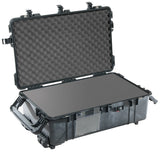 PELI 1670 Caja estanca con Ruedas para Transporte de Equipos electrónicos y fotográficos, IP67 Impermeable al Polvo y Agua, 126L Capacidad, Fabricada en EE.UU., con Espuma Personalizable, Color n70L