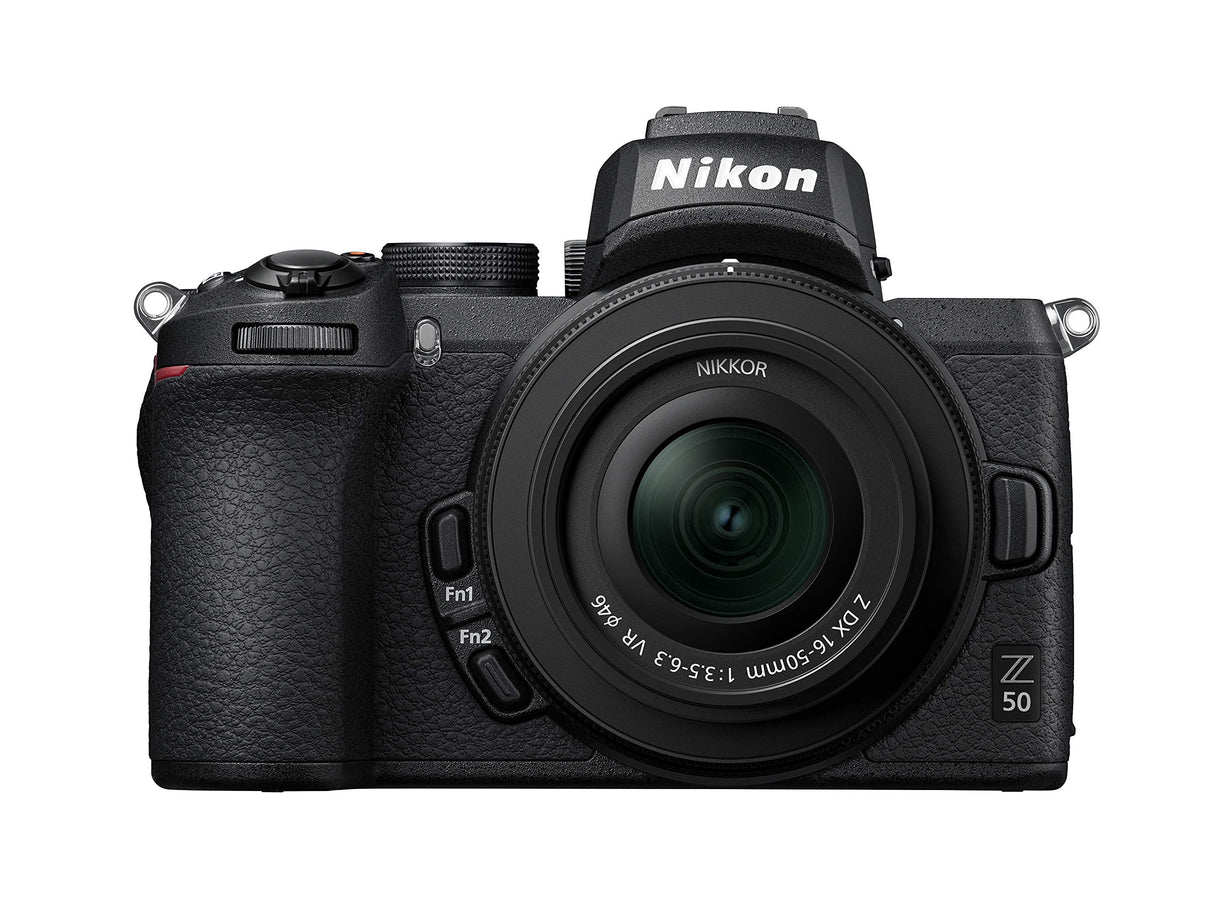 Nikon Z50 - Cámara DX Mirrorless, 11 FPS, Vídeo 4K, Pantalla Táctil abatible, Kit Cuerpo con Objetivo 16-50 DX VR, Color Negro