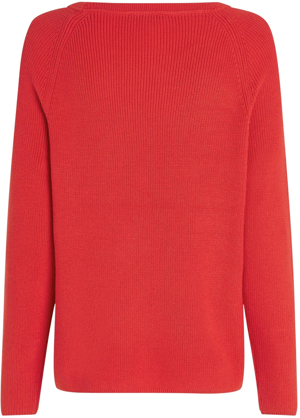 Tommy Hilfiger Jersey Mujer Cardi Fine con Cuello Barco, Rojo (Primary Red), M