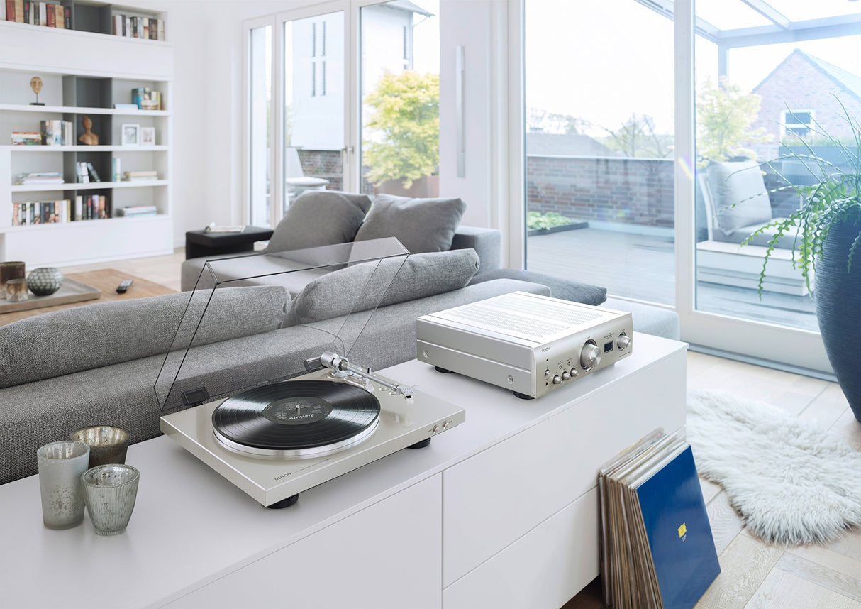 Denon DP-300F - Giradiscos automático, Plata