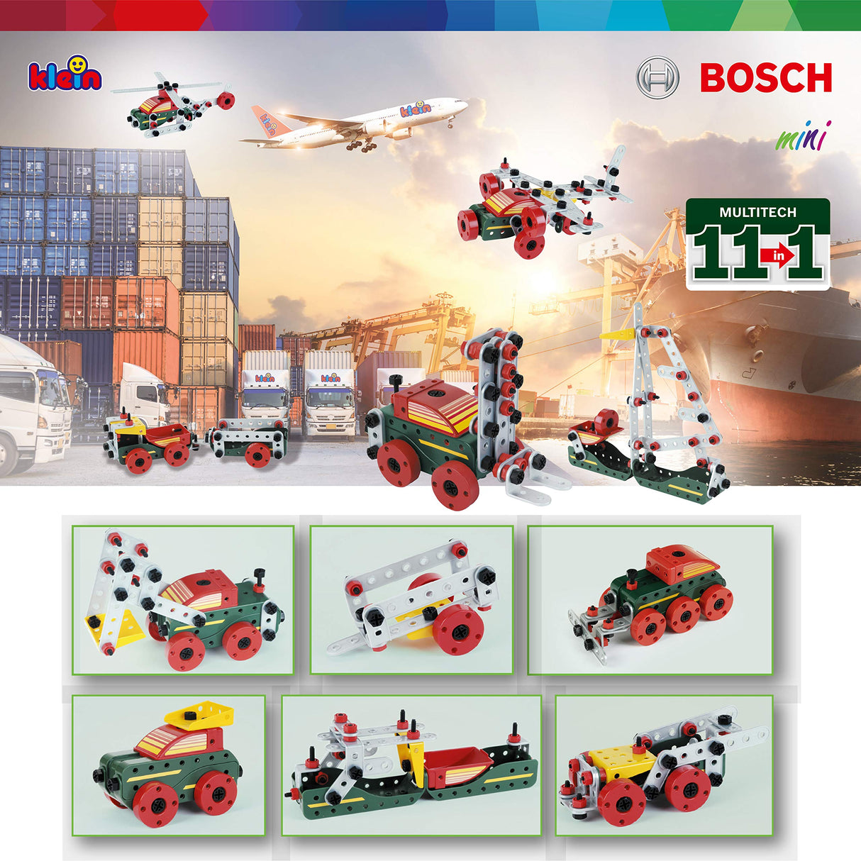 Theo Klein 8485 Banco de trabajo N.º 1 de Bosch I 150 piezas I Incluye destornillador eléctrico, set de construcción, máquina amoladora y mucho más I Medidas: 62 cm x 42 cm x 100 cm