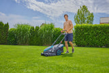 GARDENA Cortacésped de Alto Rendimiento PowerMax Duo 46/36V de Doble Cuchilla con batería P4A