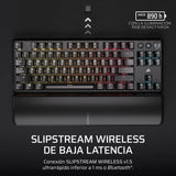 CORSAIR K70 CORE TKL WIRELESS RGB Teclado Mecánico Tenkeyless para Juegos – Interruptores Lineales CORSAIR MLX Red v2 Prelubricados, SOCD, Amortiguación Acústica, Tapas de ABS, QWERTY ES – Negro