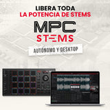 Akai Professional MPC Studio – Controlador MIDI, caja de ritmos con 16 pads RGB sensibles a la velocidad, software MPC, banda táctil asignable y pantalla LCD