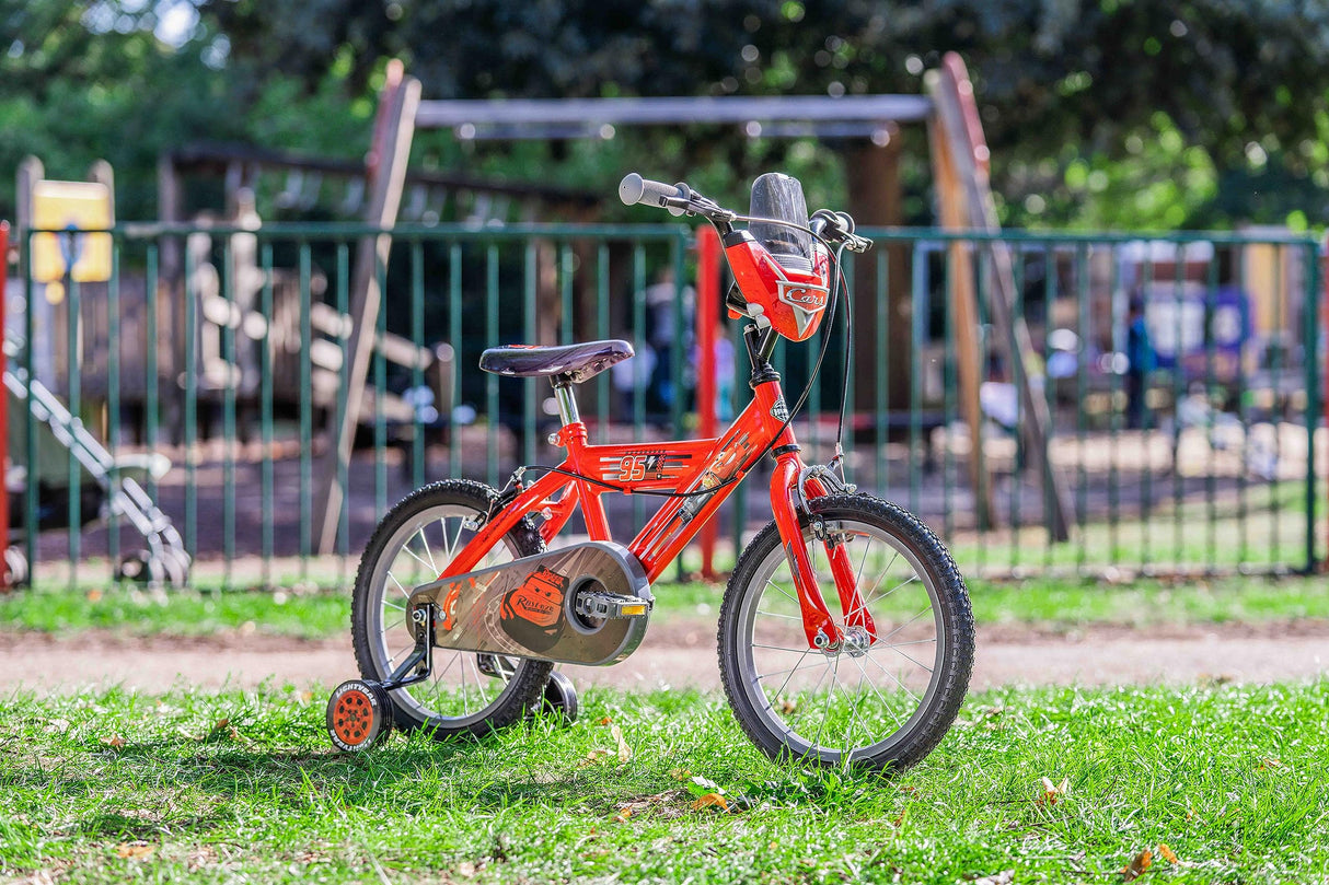 Huffy Bicicletta Pollici Bicicleta de 16 Pulgadas Disney Cars Luxury, Unisex-Baby, Rojo