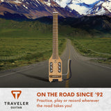 Traveler Guitar Guitarra clásica de nailon ultraligero, caoba (ULN MHSBW)