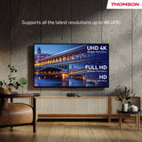 THOMSON Google TV Streaming Box Plus 270, 4K UHD, Altavoz Integrado para Control por Voz, Netflix, Disney +, Streaming a través de WiFi, Google Cast, 32GB de Memoria