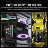 CORSAIR iCUE Link XC7 RGB Elite Bloque de Refrigeración para CPU - Cámara de Flujo Transparente – 24 LED RGB - Compatible con Intel LGA 1700, AMD AM5 y Versiones anteriores - Gris Sigiloso