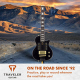 Traveler Guitar Guitarra eléctrica personalizada EG-1, negro brillante (EG1C BKG)