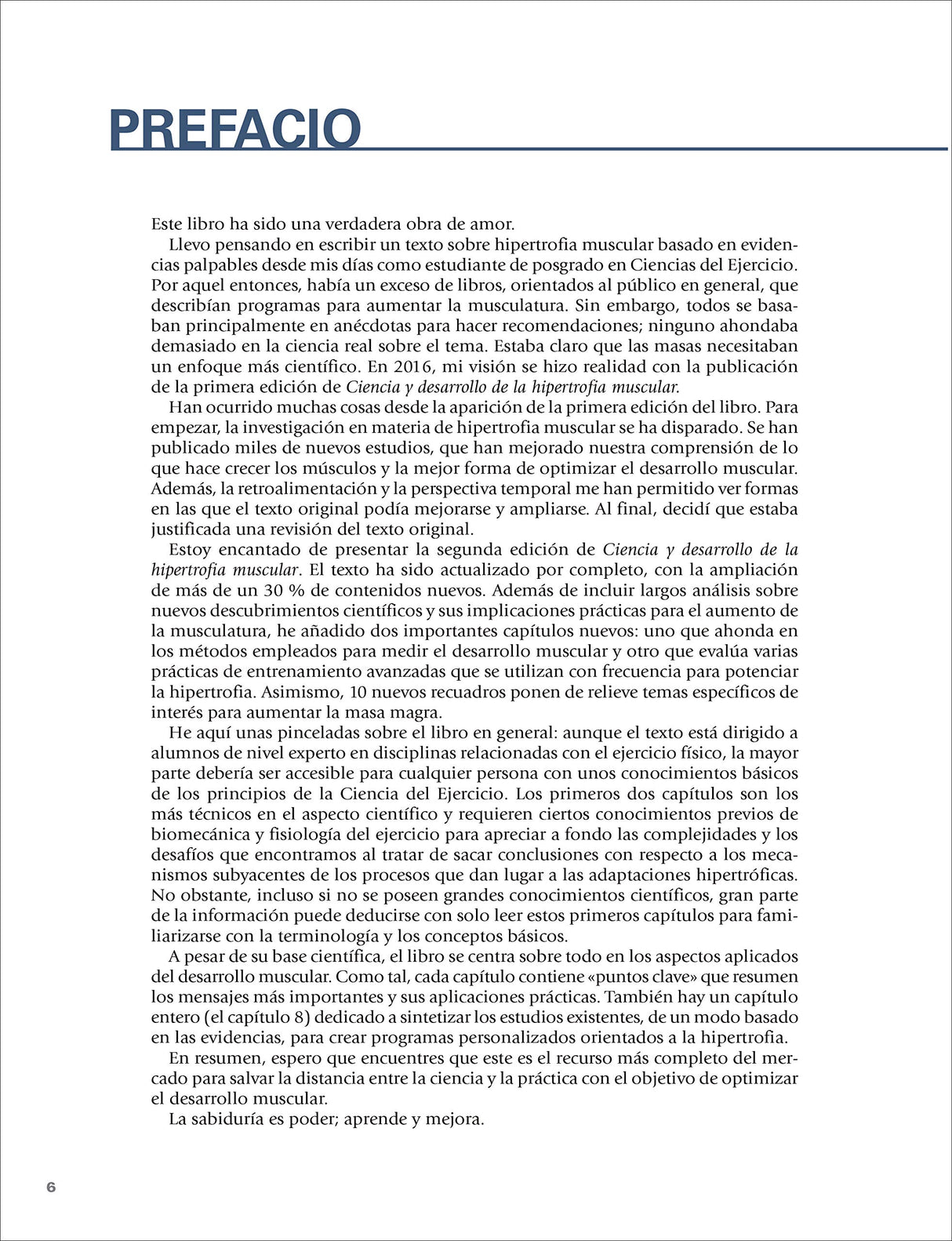 Ciencia y desarrollo de la hipertrofia muscular. Nueva edición ampliada y actualizada (SIN COLECCION)