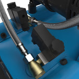 Güde 50138 Airpower 275/8/50 - Compresor silencioso (2 unidades de doble pistón con motor separado, caldera de 50 litros, 230 V, sin aceite)
