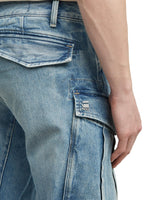 JEANS Uomo G-STAR D23077 D499 ROVIC ZIP 3D REGULAR TAPERED H484 VINTAGE CUMULUS BLUE