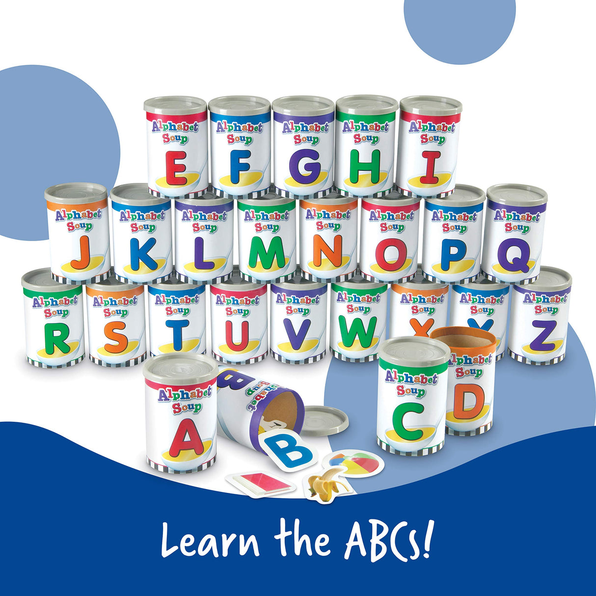 Learning Resources Sopas clasificadoras del alfabeto Alphabet Soup Sorters