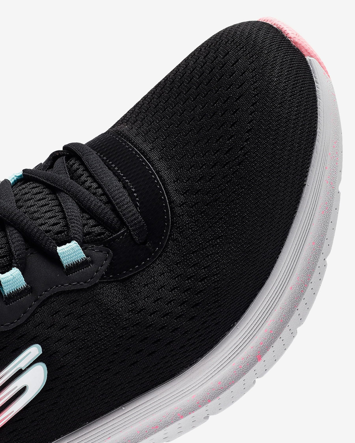 Skechers Arch Fit 2.0 Rainy Days, Zapatillas Mujer, Black Mesh/Multi Trim, 37 EU
