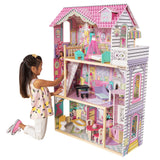 KidKraft Casa de muñecas de Madera Annabelle con Muebles y Accesorios incluidos, Casita de Juguete con Ascensor y balcón para muñecas de 30 cm, Juguetes niños y niñas Desde 3 años (65934)