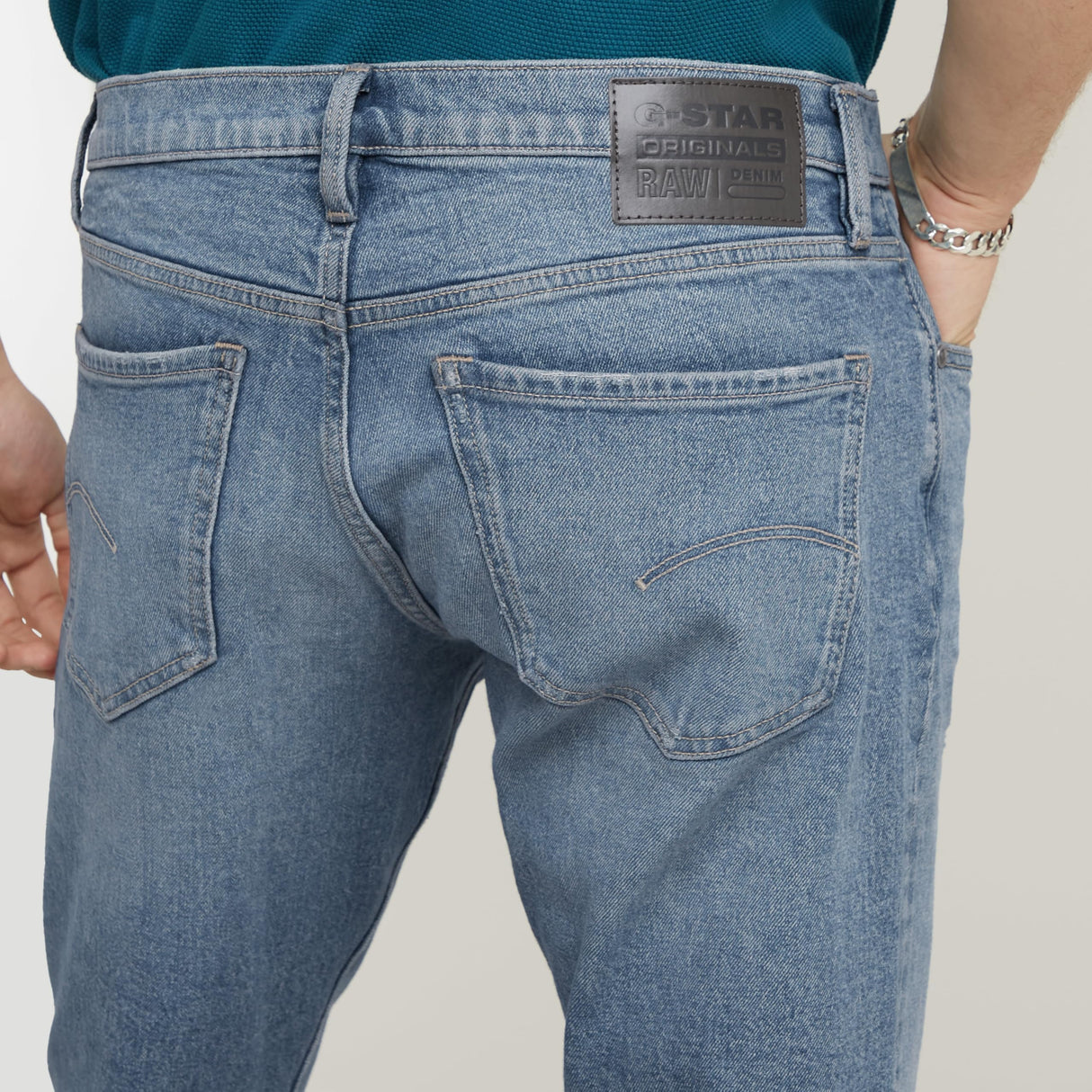 G-STAR Mosa Straight Jeans Hombre, Azul (Sun Faded Highcloud Restored D23692-d775-g726), 28W / 32L