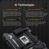 ASUS TUF Gaming X870E-PLUS WIFI7 Placa Base AMD X870E ATX, VRM de 16+2+1 Fases, DDR5, PCIe 5.0, Q-Release Slim, M.2, WiFi 7, USB4 Tipo-C, Aura Sync, AI Cooling II, AI Networking II y AI Overclocking