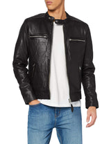 Schott NYC LCNEWPORT Chaqueta, Negro, M para Hombre