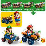 LEGO Super Mario: Mario Kart – Castillo de Bowser - Juego Interactivo con 2 Coches de Juguete y 4 Figuras Inc. Yoshi - Regalo de Nintendo para Niños y Niñas de 9+ Años 72039