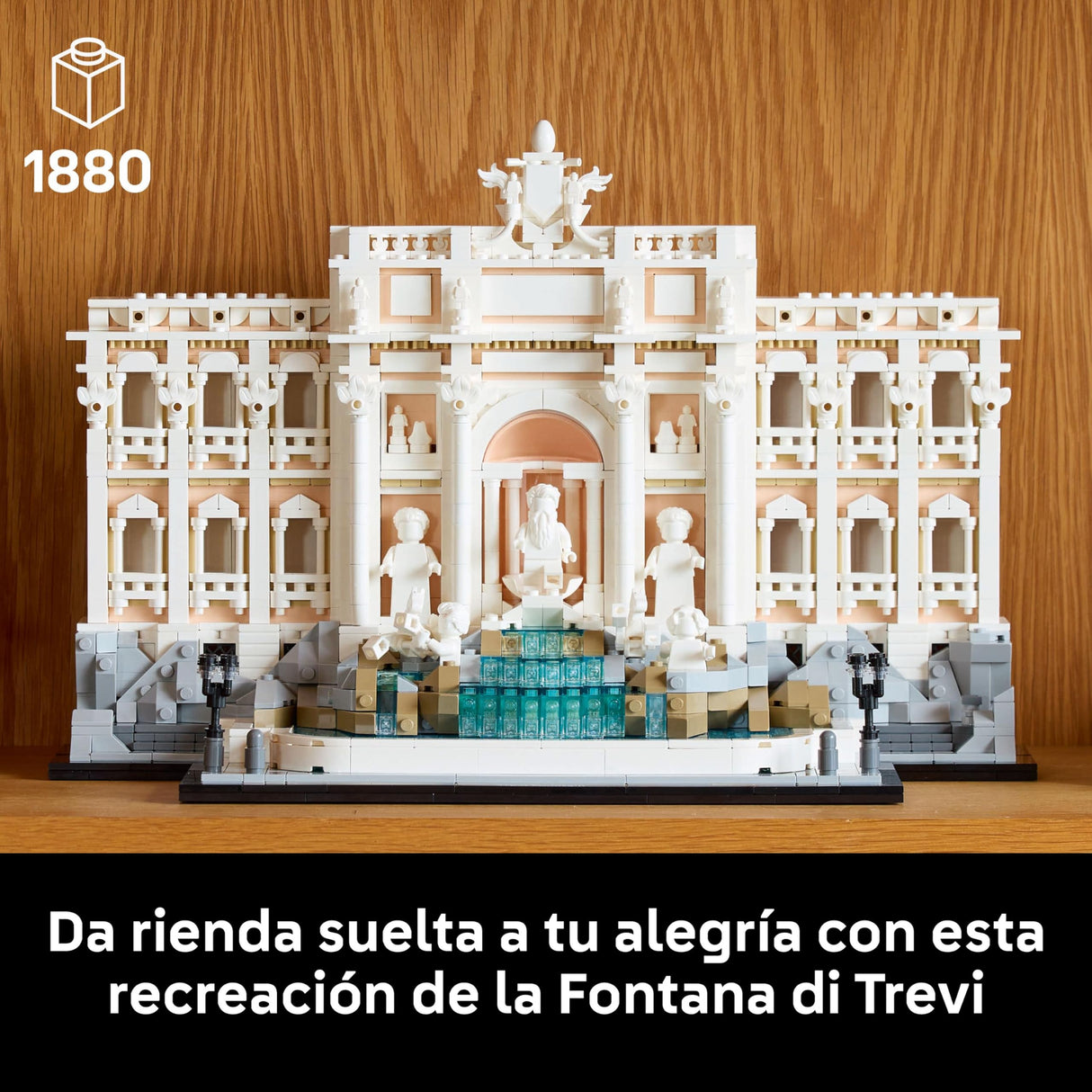 LEGO Architecture Fontana di Trevi Maqueta para Construir para Adultos, Monumento Italiano de Fuente Barroca y Minifiguras, Decoración del Hogar, Regalo para Viajeros 21062